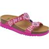 Dr. Scholl's Scholl, Sandalo da donna con tomaia in tessuto, Fucsia, 37 EU