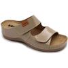 LEON 931 Sandali Zoccoli Sabot Pantofole Scarpe, Donna, Cappuccino, EU 40