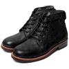 SWZEC Stivali Stringati Uomo Classici Inverno Vintage Eleganti Stivaletti Combat alla Moda 38-48