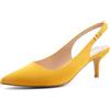 Greatonu Slingback Donna Scarpe Eleganti Decollete con Tacco Medio a Gattino e Punta