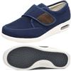 POFH Scarpe Sanitarie Uomo, Artrite Edema Chiusura Regolabile Memory Foam Scarpe Terapeutiche per Diabetici da Uomo Piatte comode Sportive con Chiusura in Gancio e Anello(Color:Blue,Size:43.5 EU)