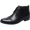 rismart Formale Stivali Chukka Uomo Vestito Pelle Stivaletto Caviglia