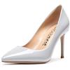 Castamere Scarpe col Tacco Donna Tacco a Spillo 8.5CM Alto Tacco Pelle Verniciata Grigio Scarpe EU 37
