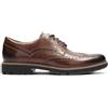 Clarks Batcombe Wing Mens Dark Tan Lea, 7