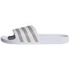 adidas Ciabatte Adilette Aqua Unisex Adulto, Bianco nuvola/platino metallizzato/nuvola, 6 Women/5 Men