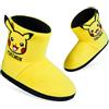 Pokémon Pantofole Bambino - Ciabatte da Casa Pantofola Mocassino Stivaletto Antiscivolo Per Bambini Pikachu (Giallo, 33 EU)