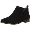 Dr.Scholl's SHOES Dr. Scholl's Shoes Rate, Stivaletto Donna, Microfibra Nera, 41 EU Larga