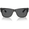 Ray-Ban 0RB0840S Occhiali, Lucido nero trasparente, 51 Unisex-Adulto