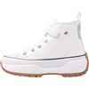 BK British Knights British Knights Kaya Mid Fly, Scarpe da Ginnastica, Weiss Schwarz, 34 EU