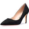 Castamere Scarpe col Tacco Donna Tacco a Spillo 8.5CM Alto Tacco Nero Scamosciato Scarpe EU 36