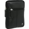 VISCONTI Borsa a tracolla in pelle Remi S10, Nero , Taglia unica
