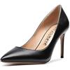 Castamere Scarpe col Tacco Donna Tacco a Spillo 8.5CM Alto Tacco PU Nero Scarpe EU 42.5
