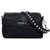 Desigual Borsa da donna in poliuretano, Nero, taglia unica
