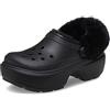 Crocs Classic Lined Stomp Clog Black Men's 4, Women's 6 Medium