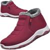 Aocase Scarpe Ortopediche Donna Lana Caldo Inverno Scarpe Comode Anziani Scarpe Ortopediche Donna Pantofole Leggere con Strappo Scarpe diabetiche Scarpe da Passeggio,Rosso,38/240mm