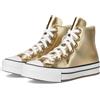 Converse Chuck Taylor all Star Eva Lift Platform Metallic - Bambina, Oro Chiaro Metallizzato/Bianco, 6 Big Kid