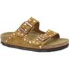 Birkenstock Arizona 1031731 Rivet Border Mink Marrone Ciabatte Donna Fibbie camoscio Borchie 36