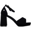 REFRESH - Sandali Donna Nero - Scarpe comode e versatili - Moda casual - Modello 17525301 (Misurare 38)
