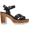 REFRESH - Sandali Donna Nero - Scarpe comode e versatili - Moda casual - Modello 17520704 (Misurare 39)