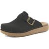 inblu Ciabatte Sabot Donna con Fibbia Regolabile, Plantare in Pelle