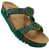 Dr. Scholl's Scholl, New bogota' wedge, Sandali donna, Plantare Bioprint (Verde Smeraldo, Sistema Taglie Calzature EU, Adulto, Numero, Media, 37)