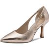 MARCO TOZZI Donna Décolleté Morbido Feel Me Plantare Morbida Fodera Interna Trendy, Metallico (Platinum), 40 EU