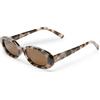 Le Specs. Le Specs Outta Love - Occhiali da sole stretti, ovali, unisex, stile micro anni '90, marrone, Talla única