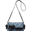 Michael Kors Dakota - Borsa a tracolla piccola convertibile, Hardware color argento/Union Wash, taglia unica