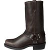 ZEARLY Harness Hi Uomo Cowboy Biker Stivali,Dark Brown,48 EU