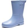 AUXDIQ Stivali da Pioggia Donna Impermeabili Scarpe da Pioggia Antiscivolo Scarpe da Giardinaggio, Blu, 37 EU