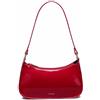 JOLLQUE Borsa a tracolla da donna, piccola borsa da braccio in pelle verniciata, mini pochette Y2k Jelly borsa a tracolla, Rosso, Small