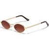 D.Franklin Occhiali da sole - Unisex - Con lenti protettive UV - Modello capri - Ovali - Per uomo e donna - Sunglasses