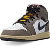 NIKE Scarpe Air Jordan 1 Mid (GS) Taglia 38 Codice HQ2014-100 Grigio Ragazzi