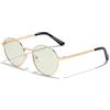 D.Franklin Occhiali da sole - Unisex - Con lenti protettive UV - Modello capri - Ovali - Per uomo e donna - Sunglasses