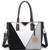 Miss Lulu Borsa Tote Donna Grande, Borse Media Firmate PU Pelle Tracolla a Forma di V, Ampia e Pratica per Viaggio, Università e Lavoro Nero