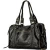 LLIDDAMES Borsa a tracolla da donna grande Slouchy Borsa Vintage grande City Tote Bag Borsa a Tracolla in Pelle PU Borse Hobo per viaggi scuola università lavoro(Black,37 * 12 * 28cm)