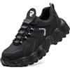 Rona Shoes Scarpe Antinfortunistiche Scarpe da Lavoro Antinfortunistiche Comode Leggere Comode Uomo Donna Uranus Black EU 42