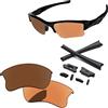 PapaViva Lenti di ricambio e kit di gomma per occhiali da sole Oakley Flak Jacket XLJ OO9009 63 mm, Arancione Fotocromatico, Flak Jacket XLJ