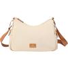 Nordace Siena Hobo - Borsa a tracolla con tasca sicura con blocco RFID e scomparti nascosti per borsa a tracolla da viaggio, Beige, Normal