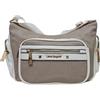 Laura Biagiotti Borsa a Tracolla da Donna, Ecopelle Stampa Tapiro, 31x20x12 cm, Due Tasche Frontali con Zip, Collezione Rosemin (BIANCO)