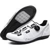 Mateju Scarpe Ciclismo Senza Attacchi Uomo Donna, 36-47 EU Scarpe Ciclismo Senza insenature Nessuna Serratura Antiscivolo Traspiranti per Sportive da Esterno (40,X6 Bianco)