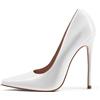 Zhabtuc Décolleté Donna Classiche Tacco 12 cm Punta Quadrata Chiusa Stiletto Slip-On Tacchi Alti Scarpe Comode Quotidiane Festa Lavoro