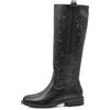 IF Fashion Stivali Alti da Donna Traforati al Ginocchio,Stile Biker Motociclista Primaverili Estivi JH22-20 nero N.37