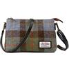 ICObuty Harris Tweed Borsa a tracolla da donna piccola borsa a tracolla con tracolla regolabile