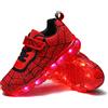 YUNICUS Scarpe LED per ragazzi e ragazze, luci USB, sneakers per compleanno, Halloween, giorno di Natale
