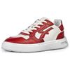 U-POWER DON'T WORRY... BE HAPPY! U-Power Urban Lifestyle Scarlett, Scarpe Sportive e Casual Bianche e Rosse in Morbida Pelle. Sneakers Basse con Suola Antiscivolo con Inserto Infinergy, Ideali per l'uso Quotidiano.