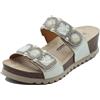 Melluso 018182 Bianco Sandali per Donna in Tessuto Bianco con Doppio Stretch (Taglia 37)