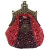 CORIOS Vintage 1920s Perline Borsetta da Sera Clutch con Paillettes Pochette con Floreale da Donna Retro Borsa a Tracolla Borsa a Spalla Elegante Borse Messenger per Ballo Festa Cocktail