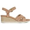 Geox D Ischia Corda, Sandali Donna, Beige Dk Skin, 40 EU