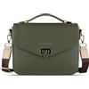 bugatti Ella Classic Bag da donna, borsa a tracolla in pelle sintetica, borsa a mano, oliva
